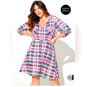 Still available - Mini Challis High Low shirt dress by Torrid size 2x